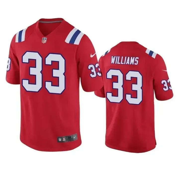 Men New England Patriots #33 Joejuan Williams Nike Red Vapor Game NFL Jersey->new england patriots->NFL Jersey